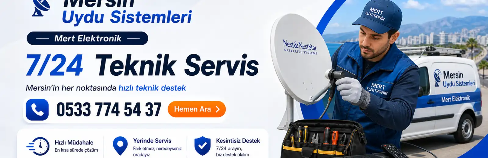 Mersin yayla bölgelerinde uydu servisi
