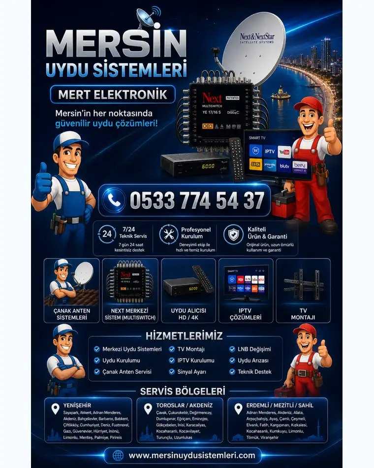Silifke ve Taşucu uydu servisi